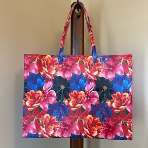 Ted Baker Red and Blue Floral Tote